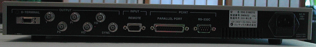 rear panel